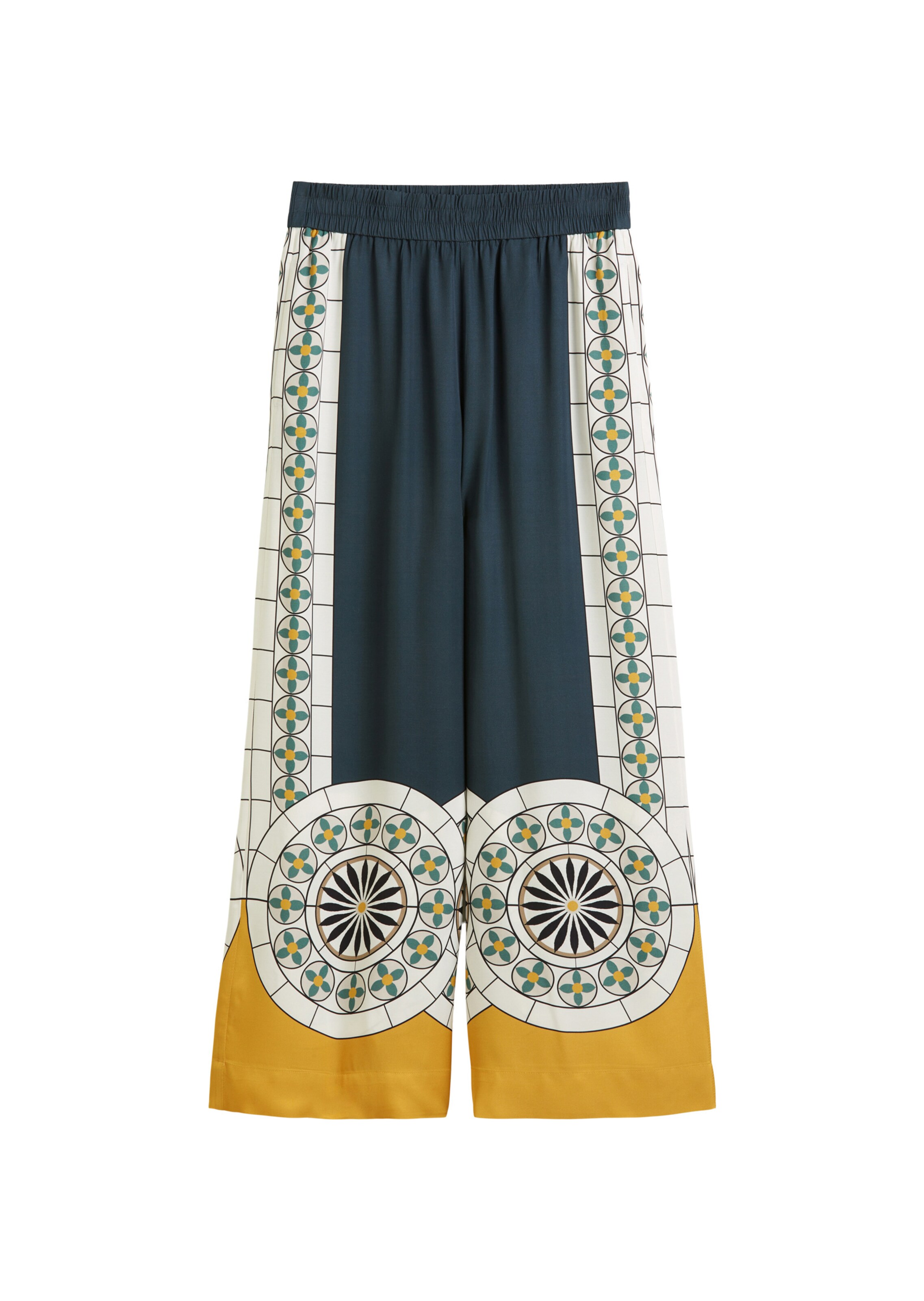 Marc O'Polo Wide Leg Hose in Blau: Vorderseite