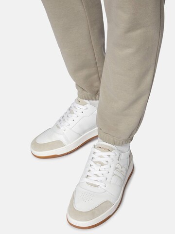 Baskets basses Boggi Milano en blanc : devant