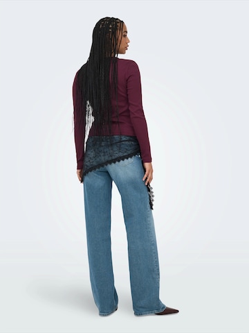 ONLY Shirt 'ONLVAL' in Lila