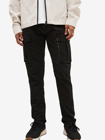 Next Slim fit Cargo trousers in Black: front