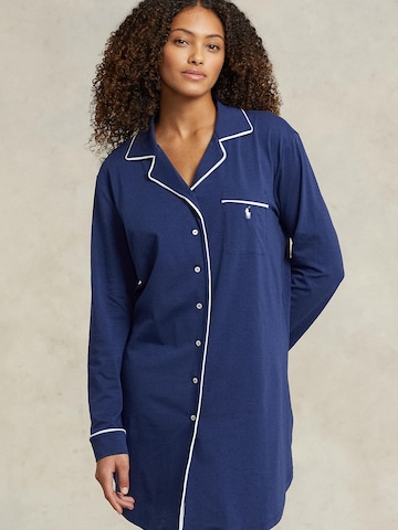 Chemise de nuit Polo Ralph Lauren en bleu : devant