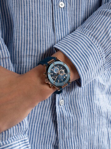 Montre à affichage analogique 'Legacy' Gc en bleu : devant