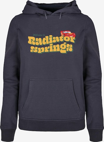 ABSOLUTE CULT Sweatshirt 'Cars - Welcome To Radiator Springs' in Blau: predná strana