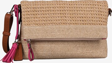 TOM TAILOR Crossbody Bag in Beige: front