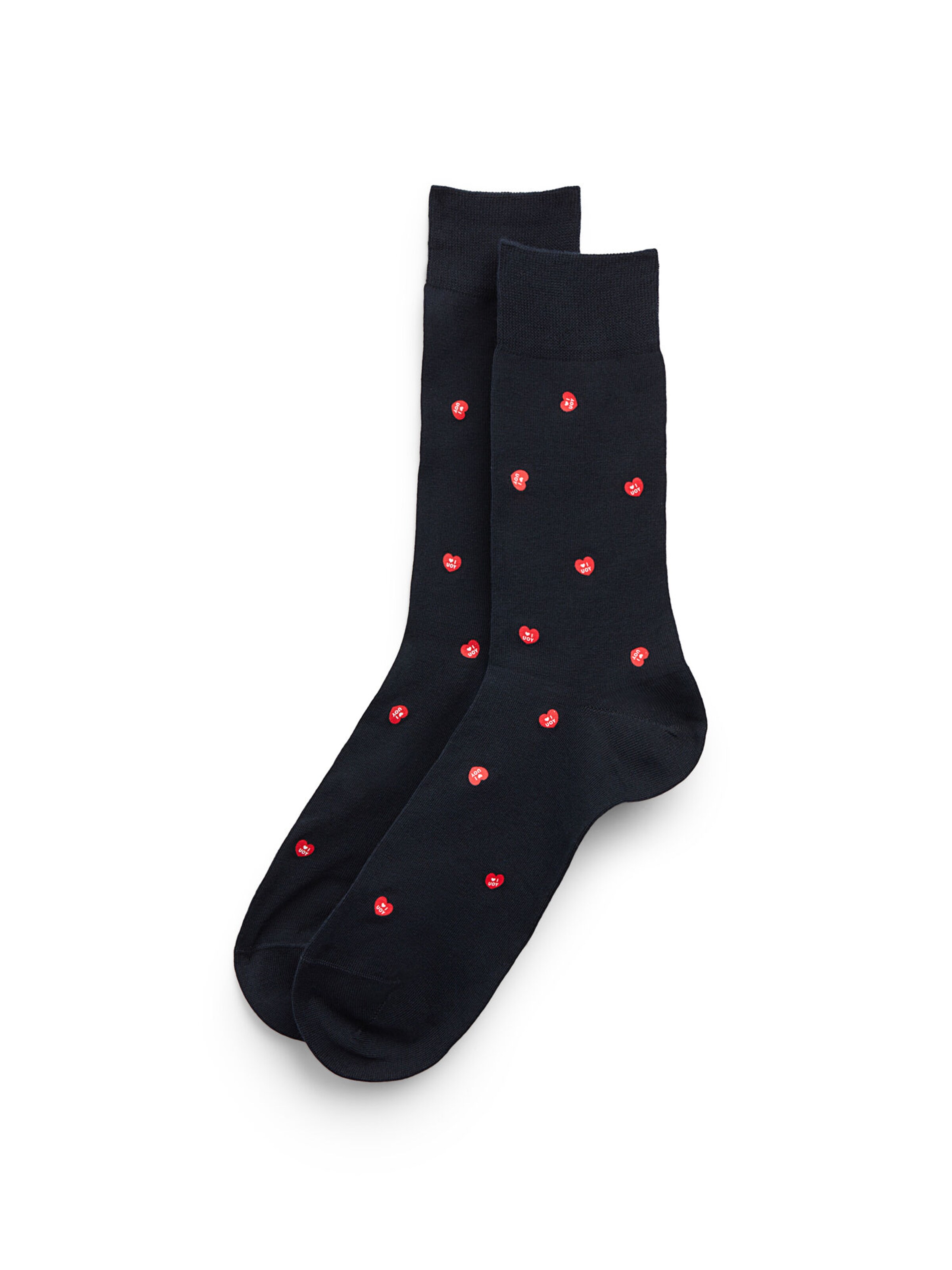 IUMAN Intimissimi Uomo Socks in Black: front