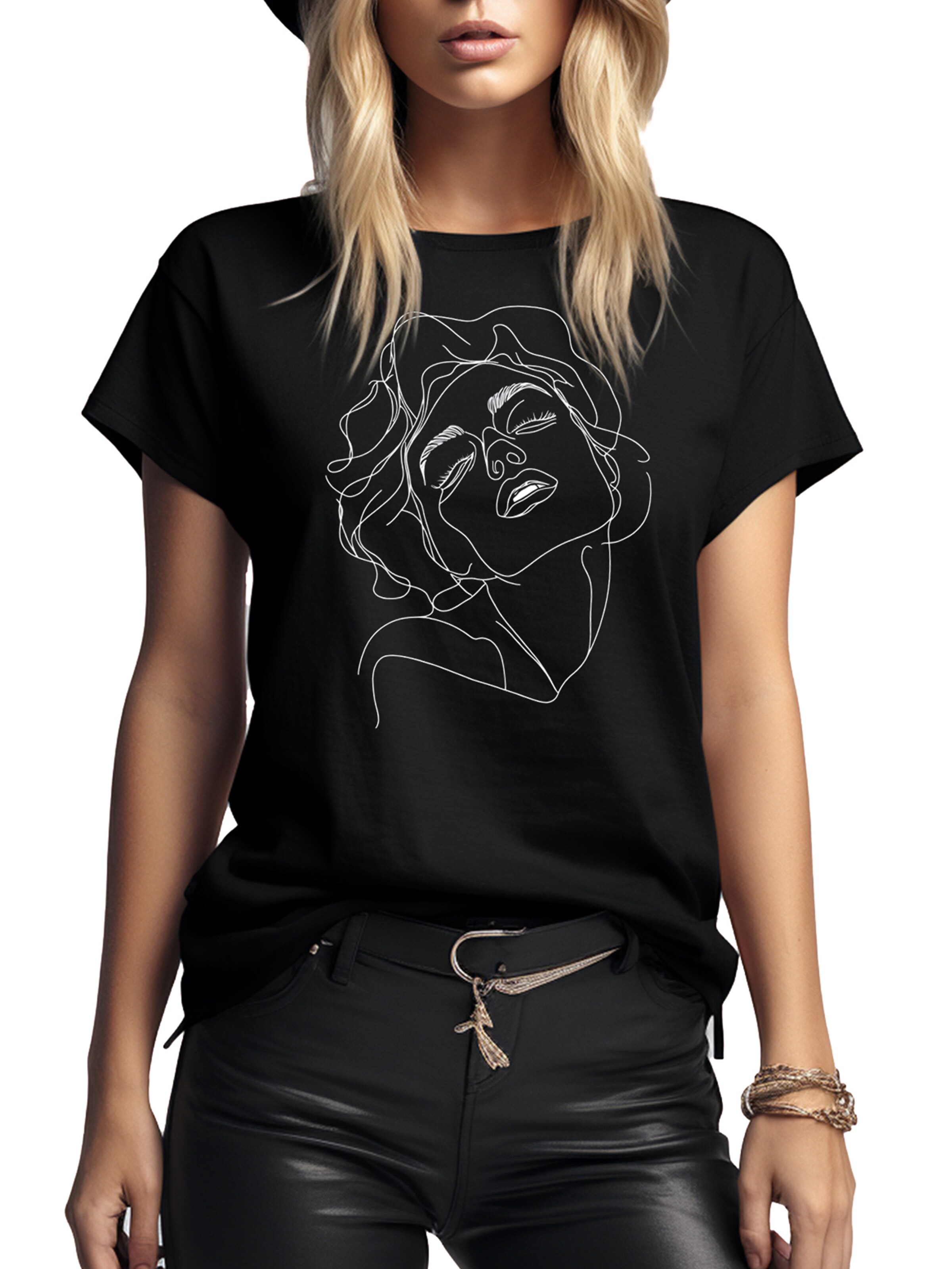 MAKAYA Shirt 'Norma' in Black