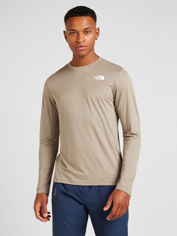 THE NORTH FACE - Camiseta funcional en gris: frente