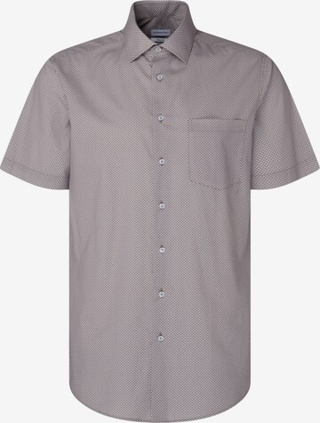 SEIDENSTICKER Regular fit Zakelijk overhemd in Bruin: voorkant