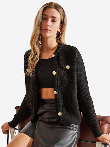 Bianco Lucci - Casaco de malha em preto: frente