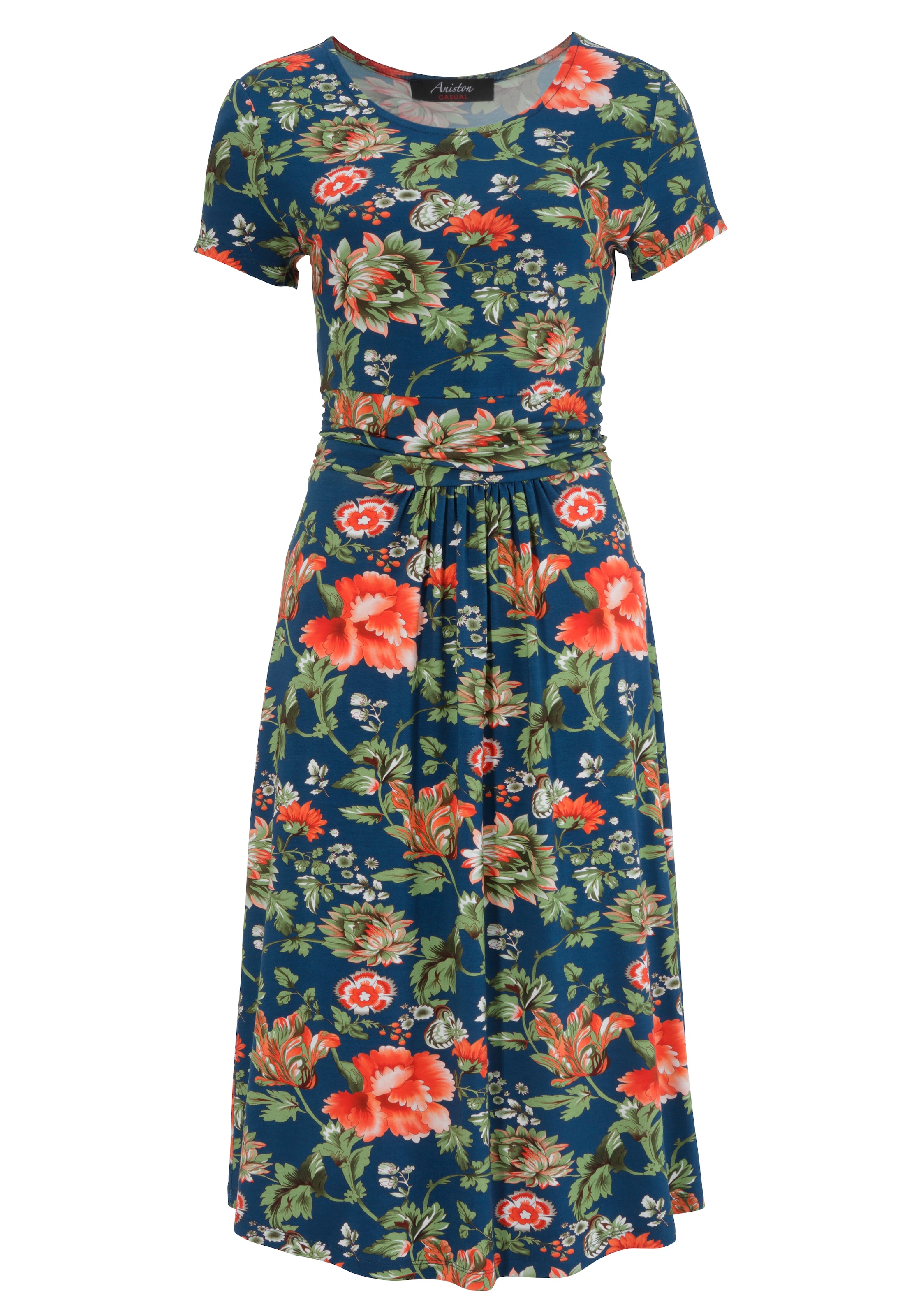 Aniston CASUAL Summer Dress in Blue: front