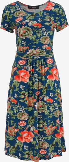 Aniston CASUAL Sommerkleid in navy / grün / rot, Produktansicht