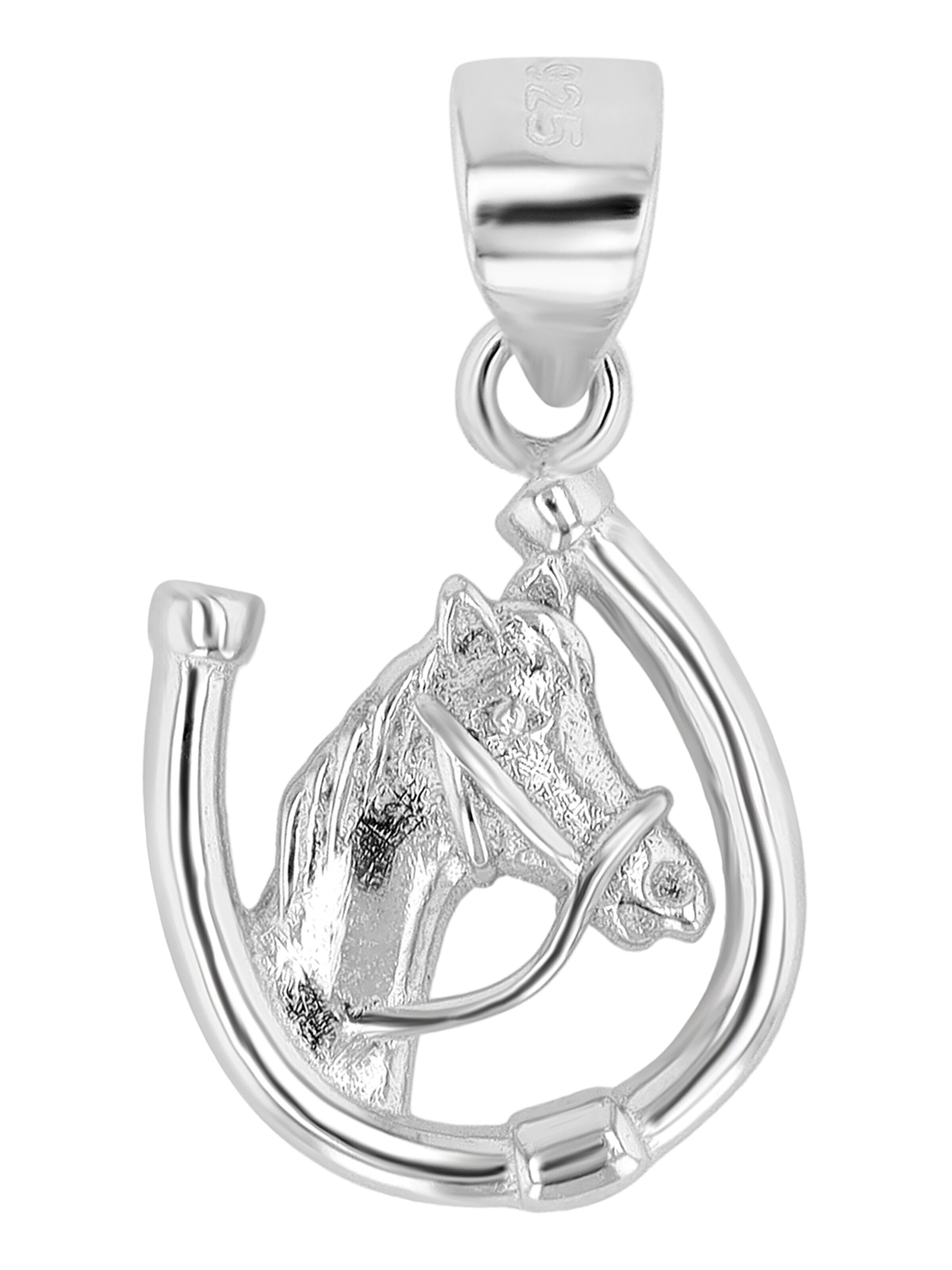 Akzent Pendant '"Misa" aus 925 Sterlingsilber, rhodiniert, langlebig' in Silver