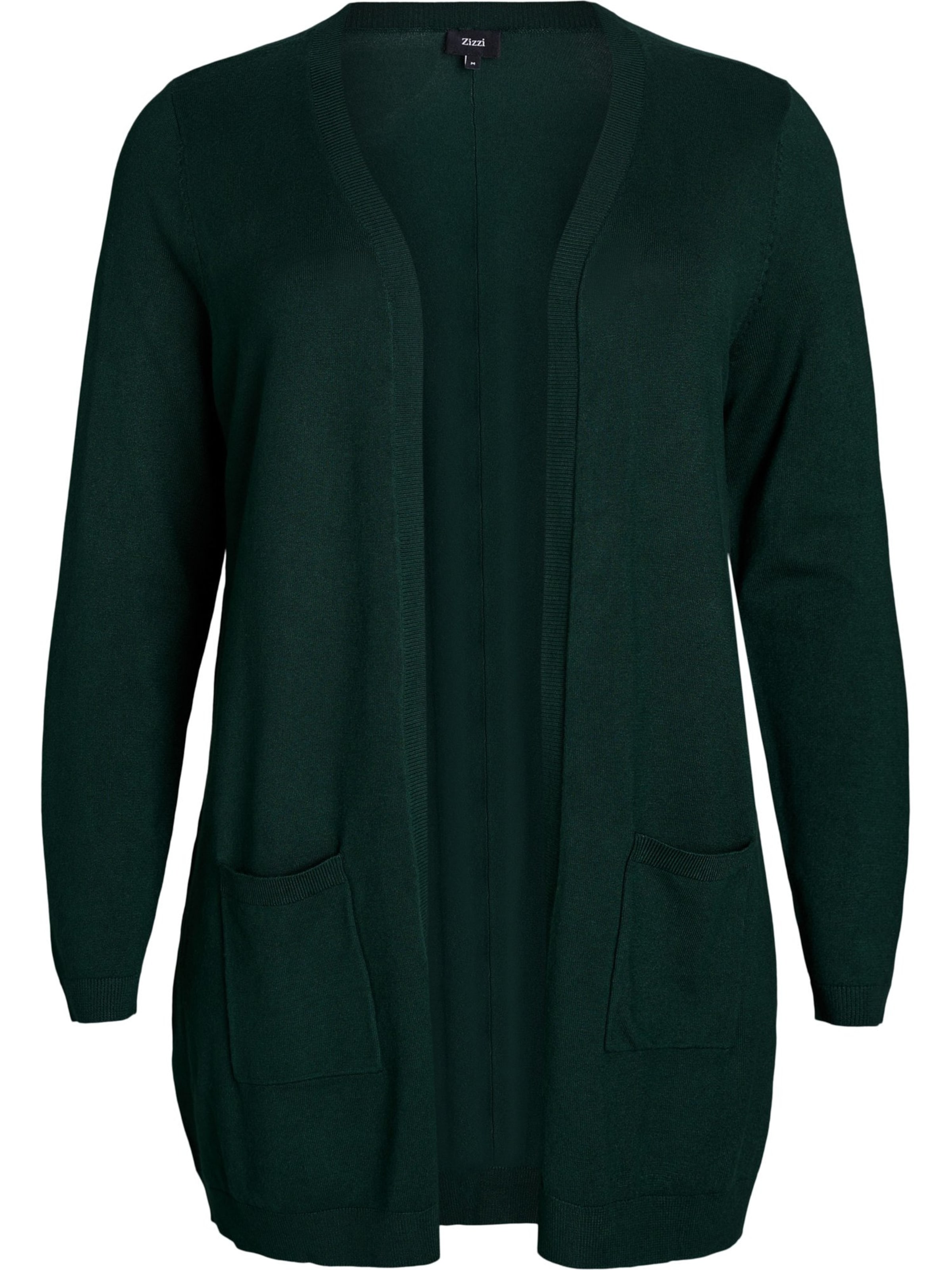 Zizzi Cardigan 'MCARRIE' i grøn: forside
