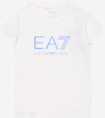 Tricou de la EA7 Emporio Armani pe alb: față