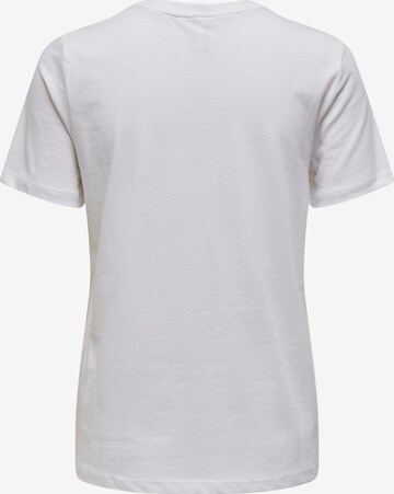 ONLY T-Shirt 'CLORIS' in Weiß