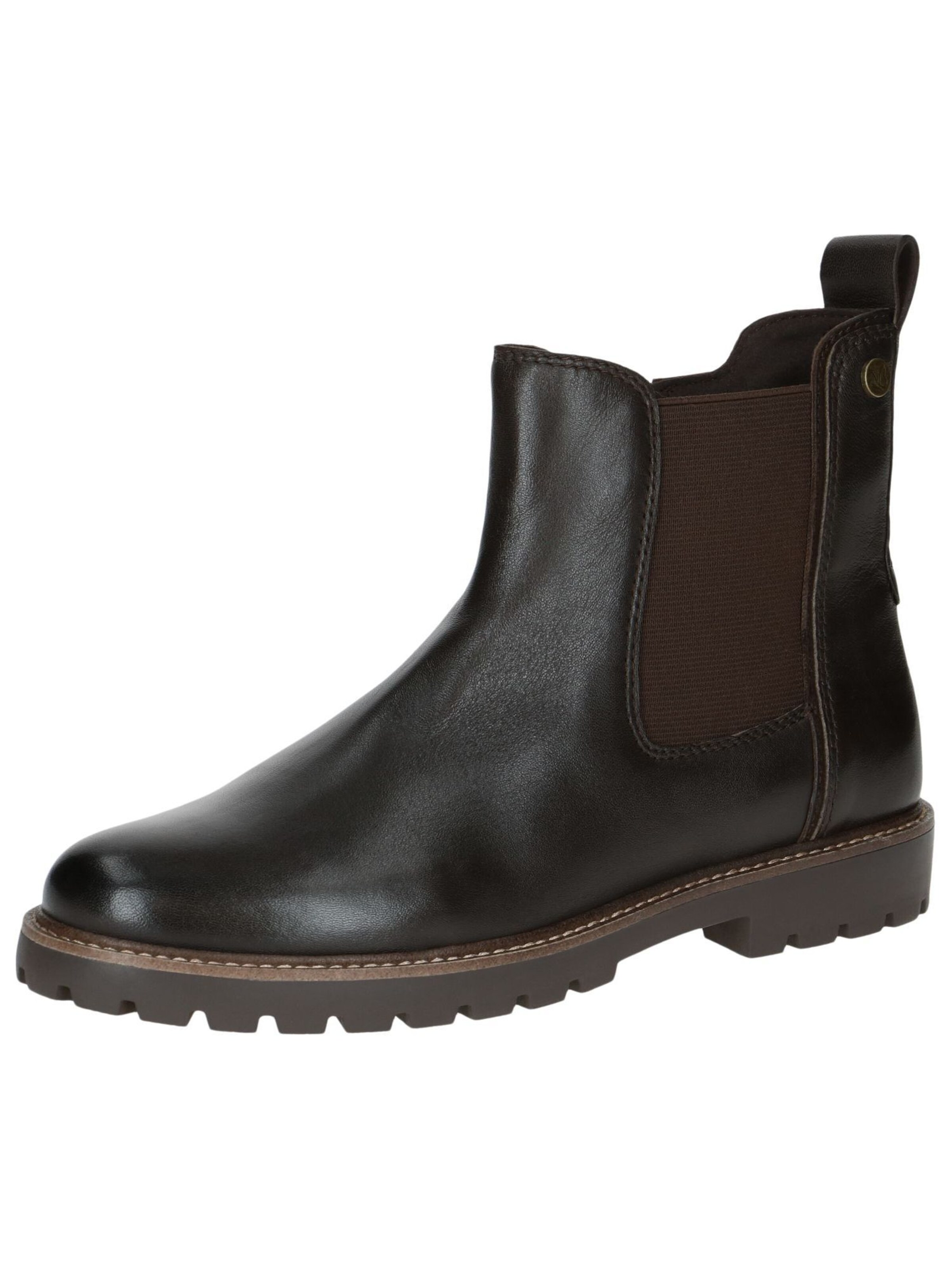 CAPRICE Chelsea Boots in Brown: front