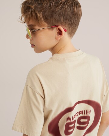 T-Shirt WE Fashion en beige
