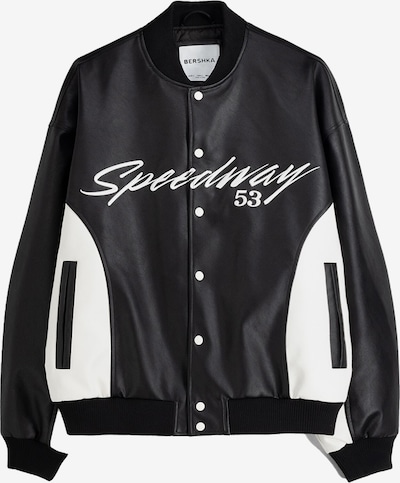 Bershka Between-season jacket in Black / White, Item view