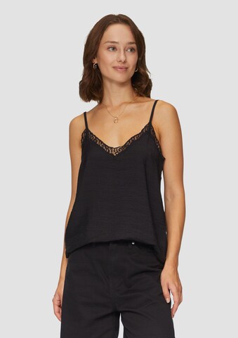 Camicia da donna di QS in nero: frontale