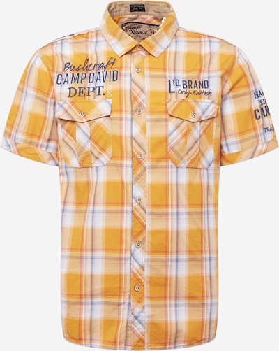 CAMP DAVID Button Up Shirt in Navy / Yellow / White, Item view