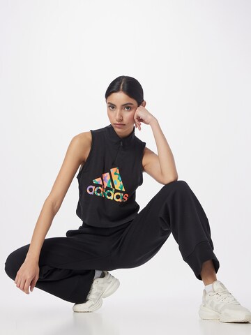 ADIDAS SPORTSWEAR Funkční tričko 'Graphic' – černá