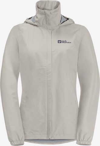 Veste outdoor 'Stormy Point' JACK WOLFSKIN en blanc : devant