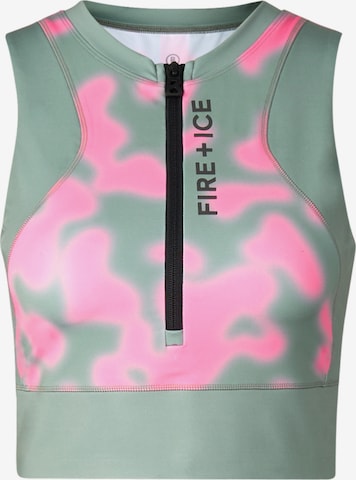 Bogner Fire + Ice Sporttop 'Celeste' in Grün: Vorderseite