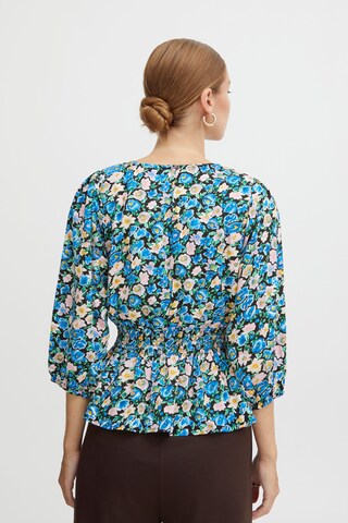 ICHI Blouse 'Aria' in Blue