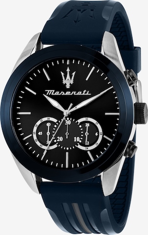 Maserati Analoguhr in Schwarz: predná strana