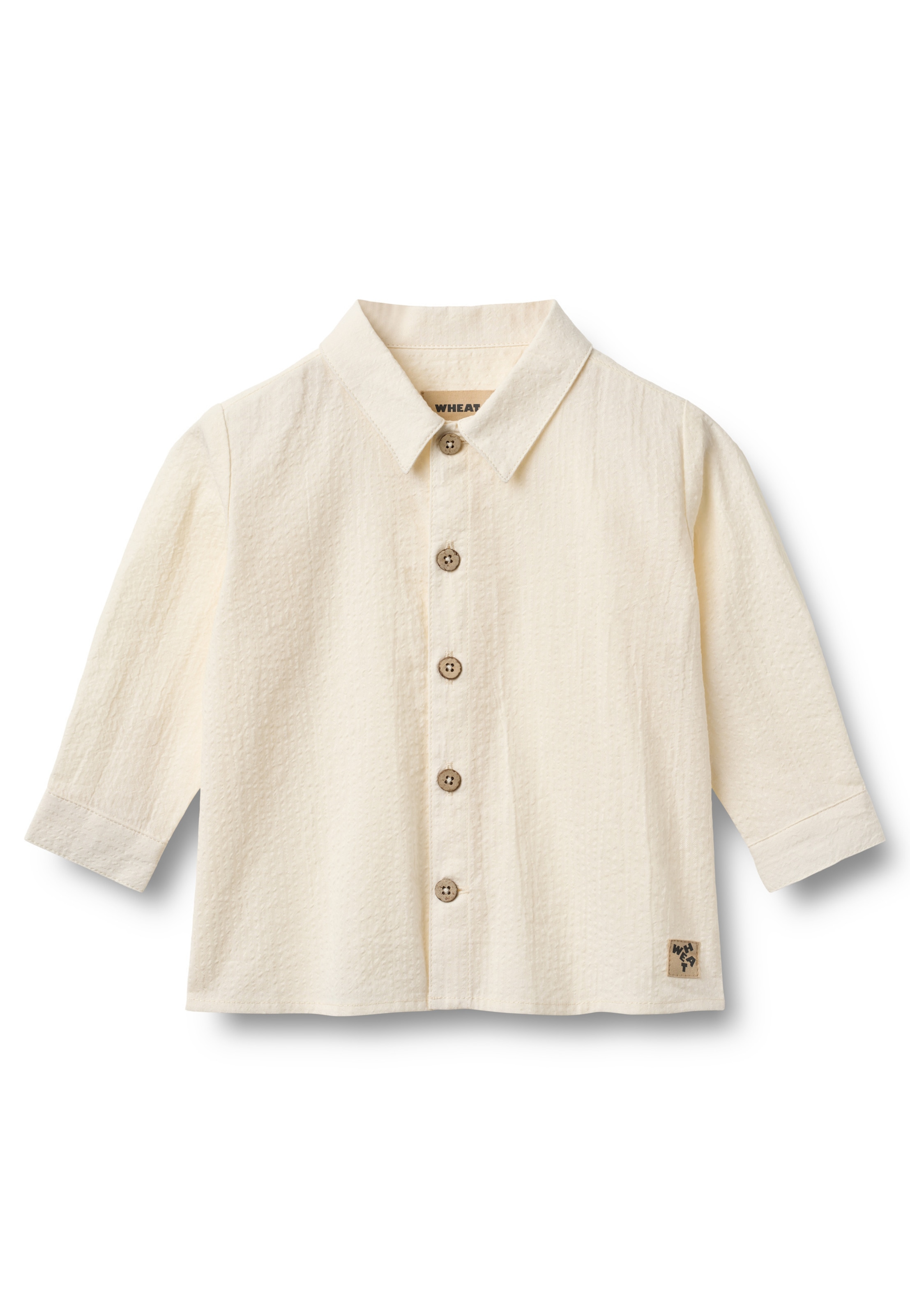 Coupe regular Chemise 'Oscar' WHEAT en beige : devant