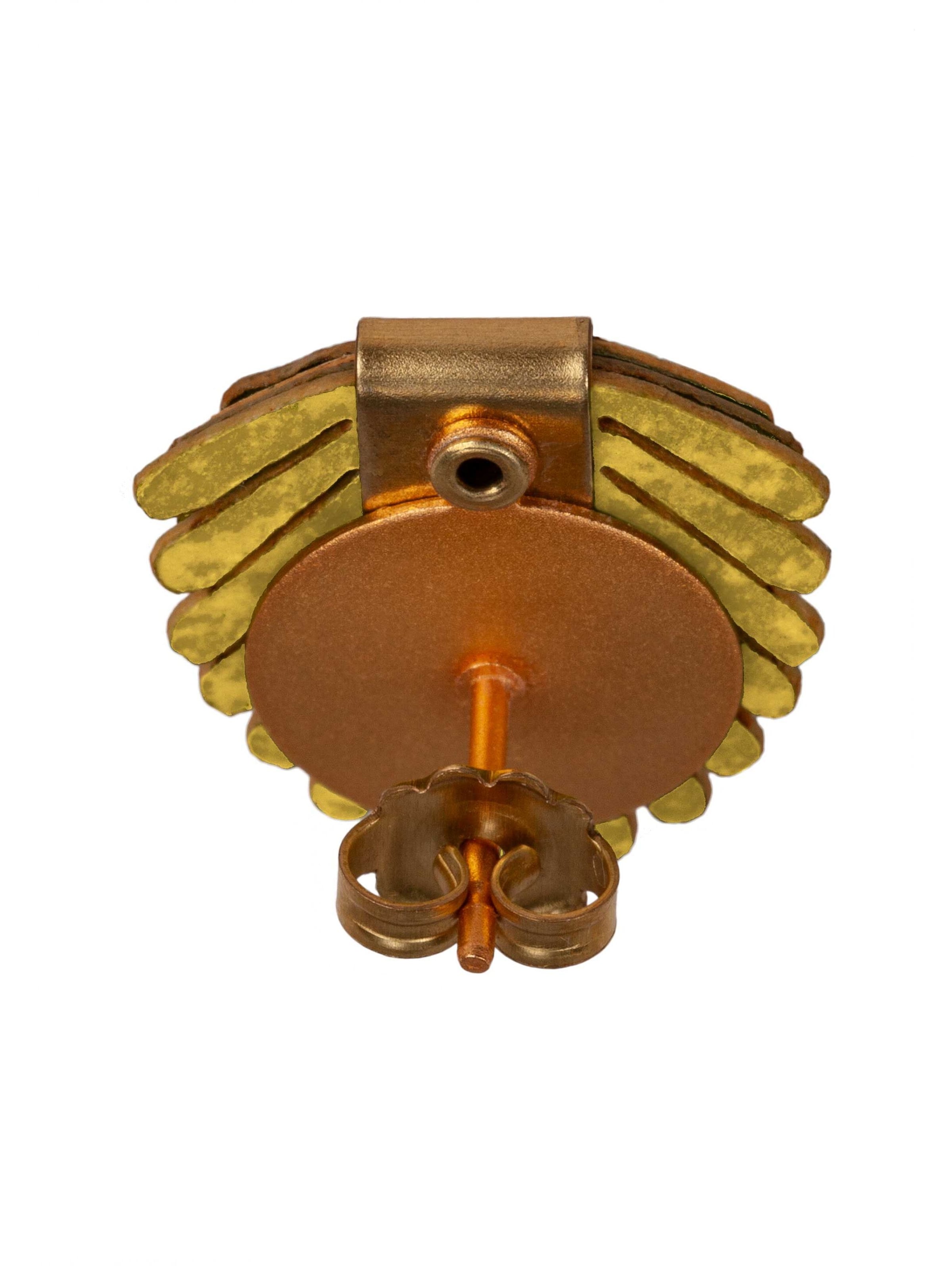 Gretchen Earrings 'Pam Pem' in Yellow