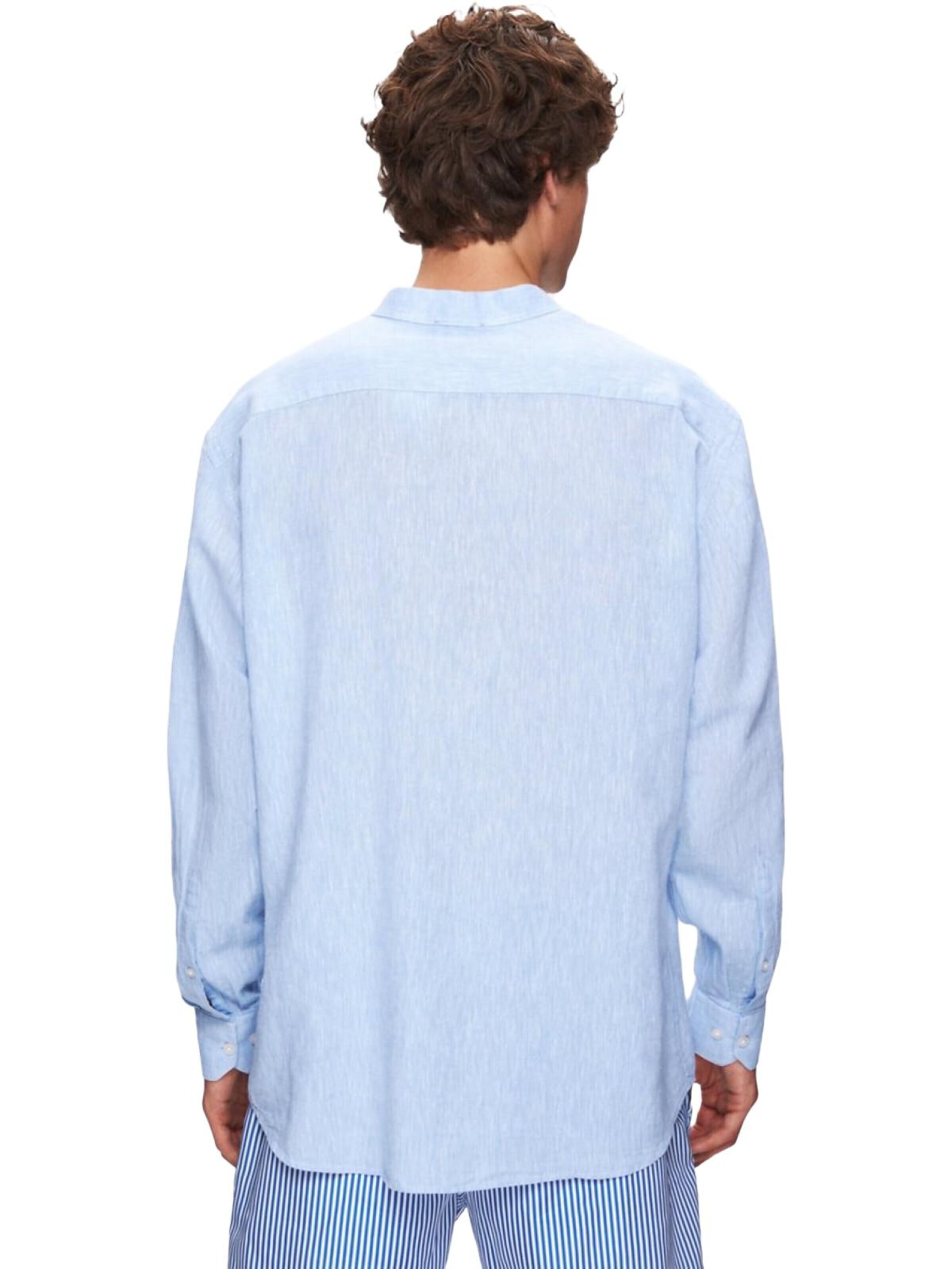LTB Jeans - Camiseta 'Textured Shirt' en azul