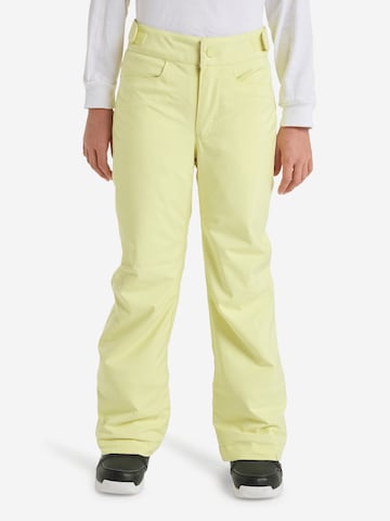 ROXY Workout Pants 'Backyard' in Yellow: front