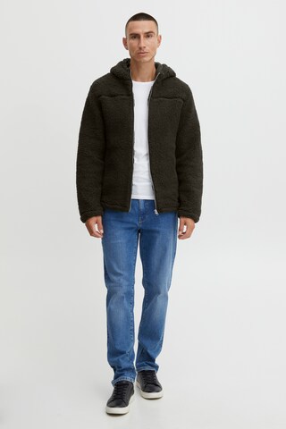 !Solid Fleece jas in Zwart