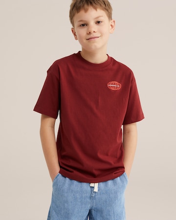 Maglietta di WE Fashion in rosso: frontale