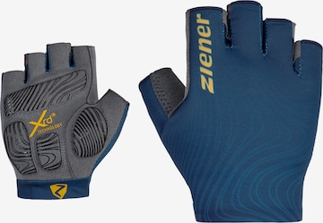 ZIENER Athletic Gloves 'CLEM' in Blue: front