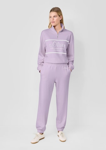 Tapered Pantaloni di s.Oliver in lilla: frontale
