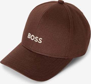 BOSS Cap 'Zed' in Braun: Vorderseite