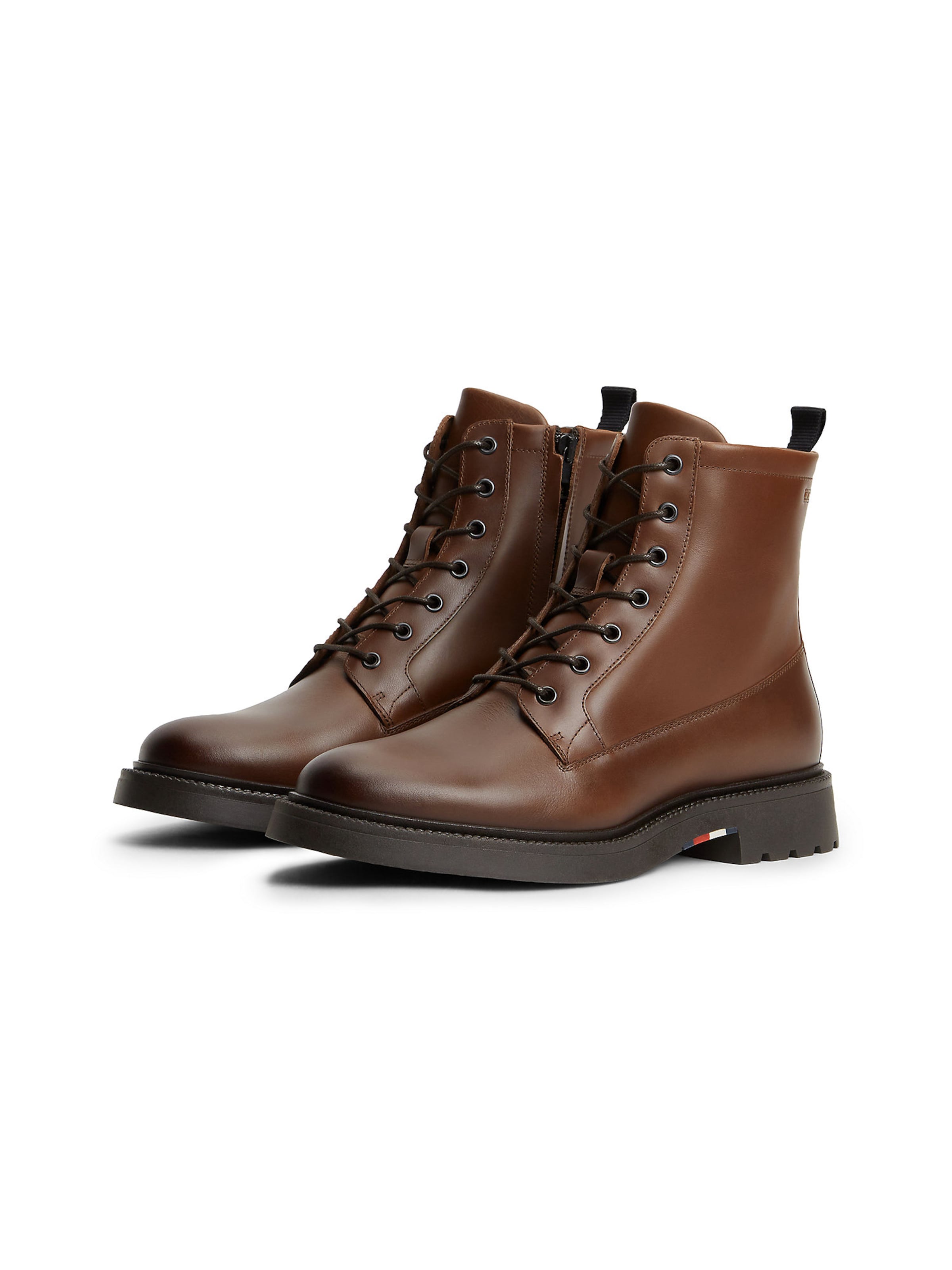 TOMMY HILFIGER Schnürboots in Braun