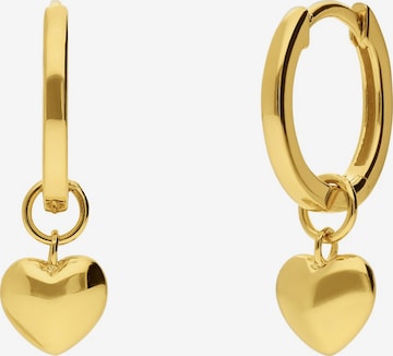 Boucles d'oreilles 'Herz' Lucardi en or : devant