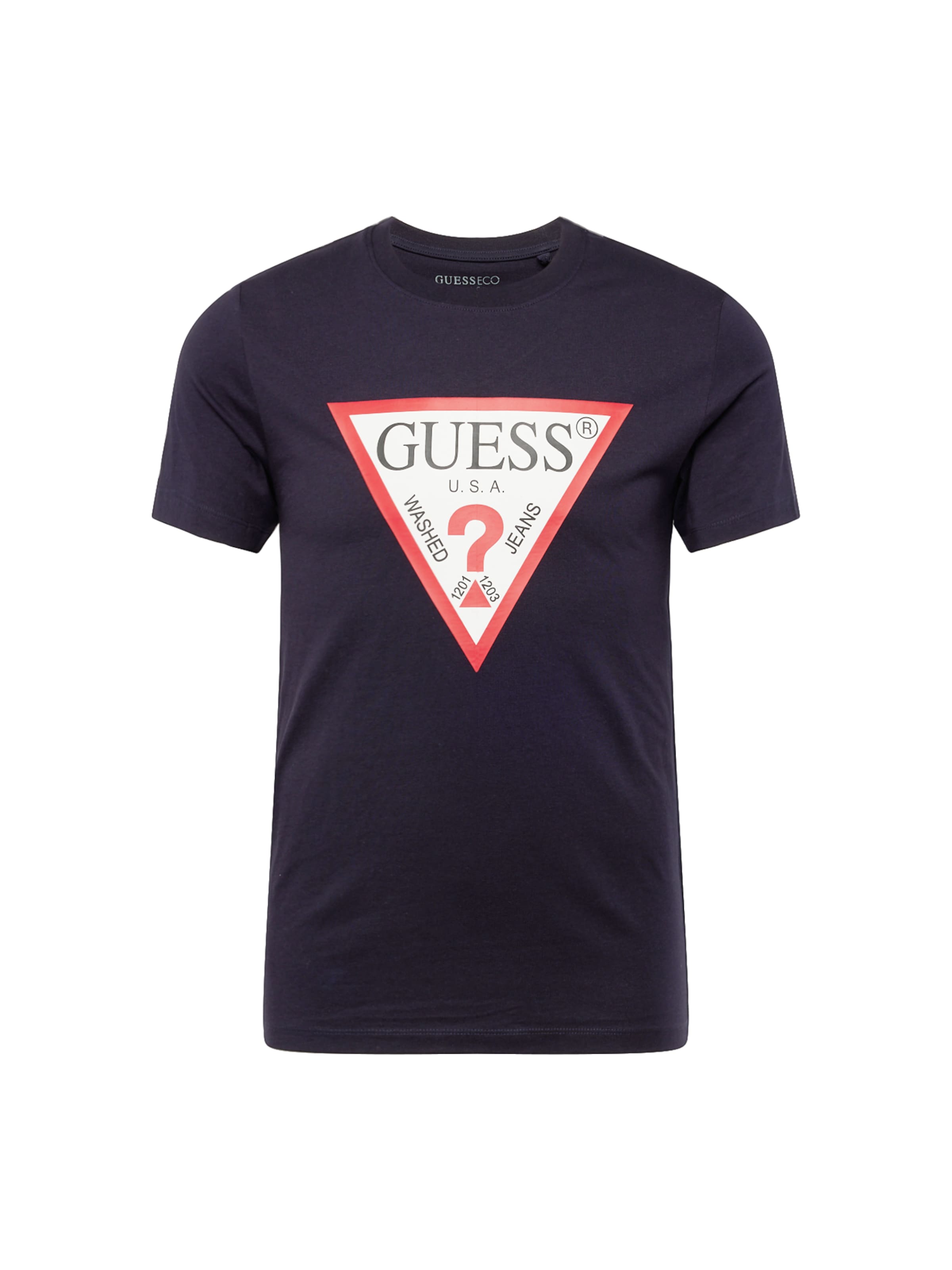 GUESS - Camiseta en azul: frente