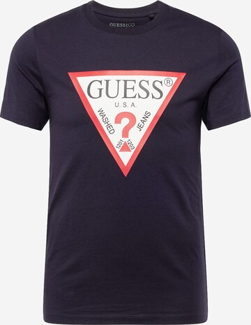 GUESS Shirt in Blauw: voorkant