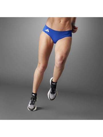 Pantalon de sport 'ADIZERO E BRIEF' ADIDAS SPORTSWEAR en bleu : devant