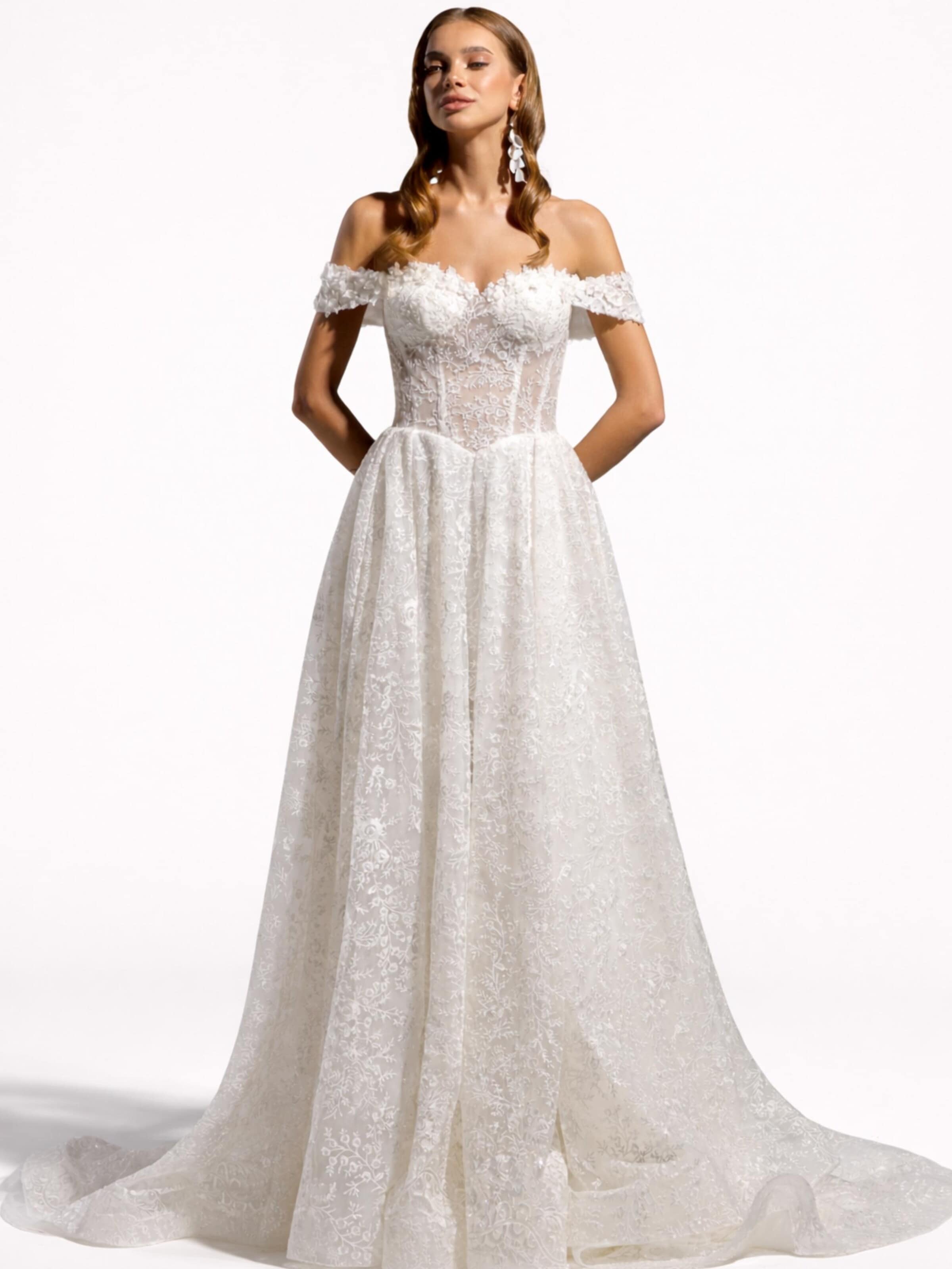 Devotion Dresses Abendkleid 'Wedding dress' in Weiß: Vorderseite
