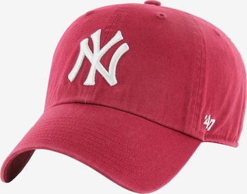 47 Cap '47 Brand New York Yankees Clean Up Cap' in Rot: Vorderseite