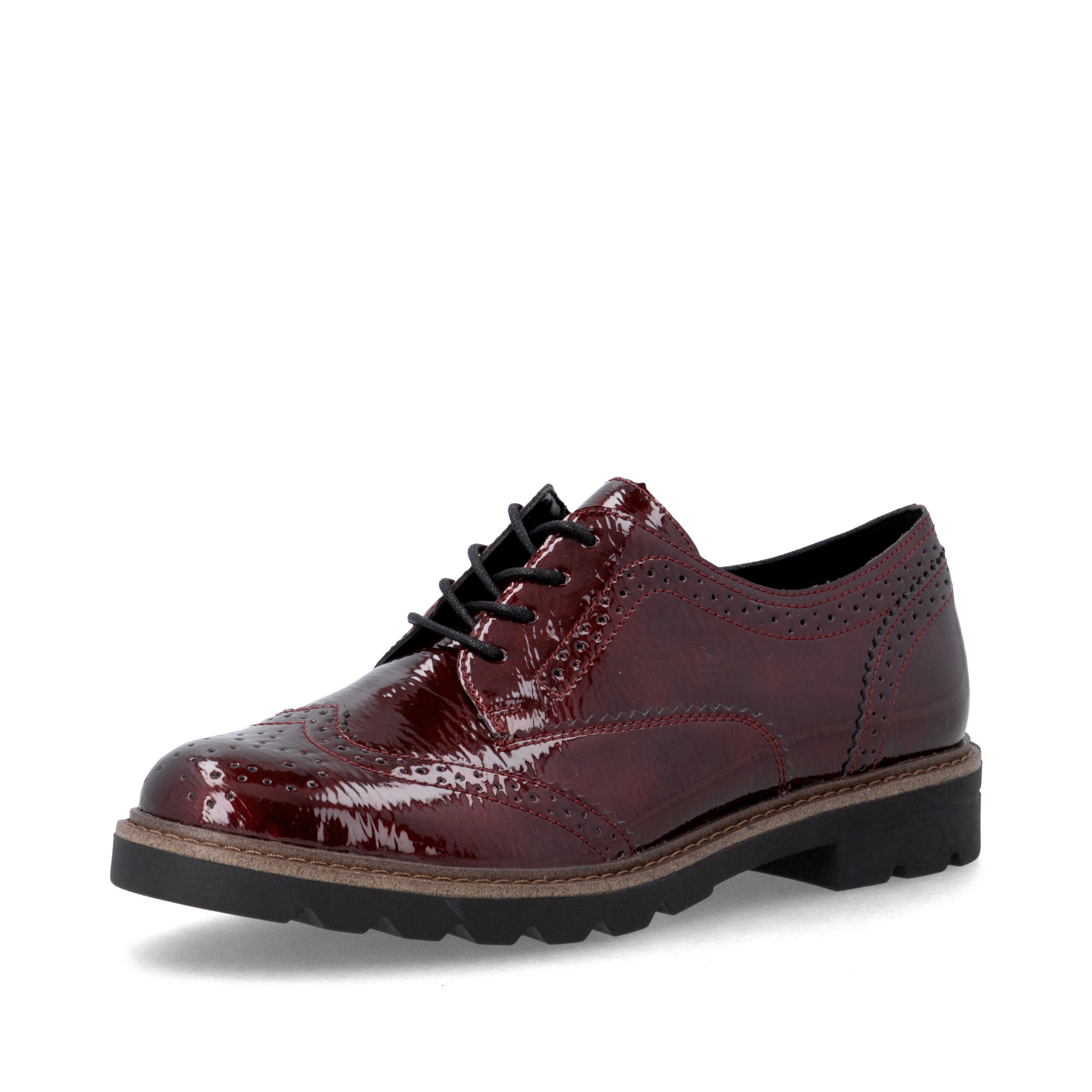Chaussure à lacets REMONTE en rouge : devant