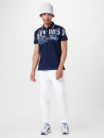 T-Shirt CAMP DAVID en bleu