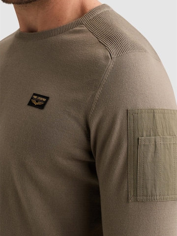 Pull-over 'American Classic pullover with flight pocket' PME Legend en vert
