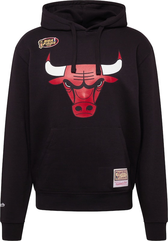 Mitchell & Ness Sweatshirt 'Chicago Bulls' in Schwarz