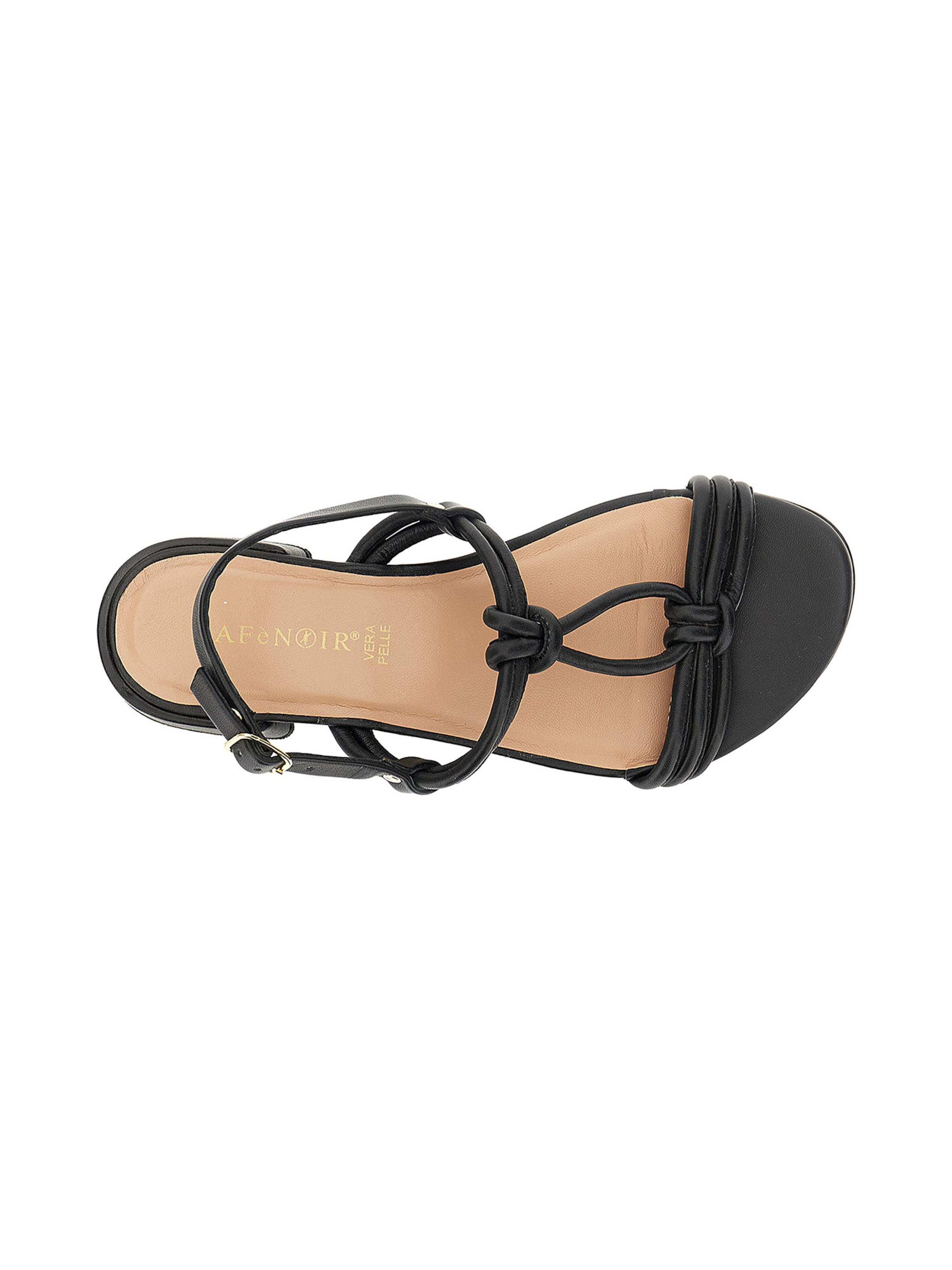 CAFè NOIR Strap sandal in Black
